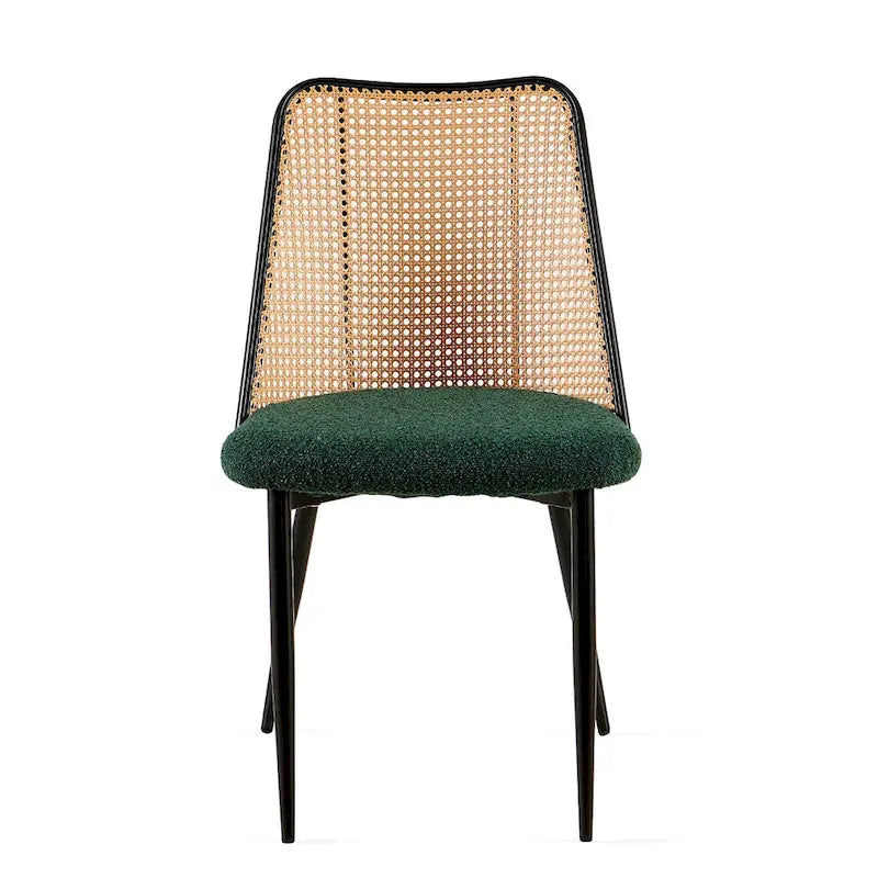 Ensemble de chaises de salle à manger (4 chaises), dossiers en rotin naturel
