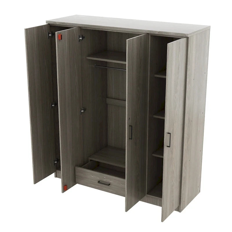 Armoire en bois autoportante