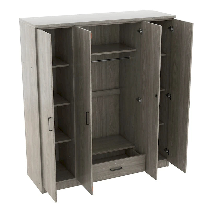Armoire en bois autoportante