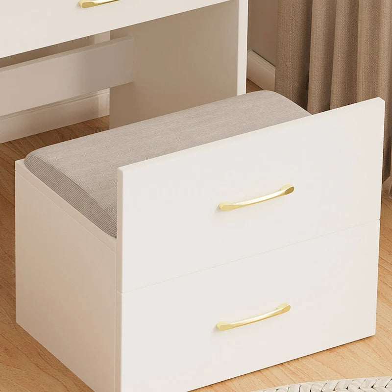 Coiffeuse 3 en 1 avec miroir escamotable