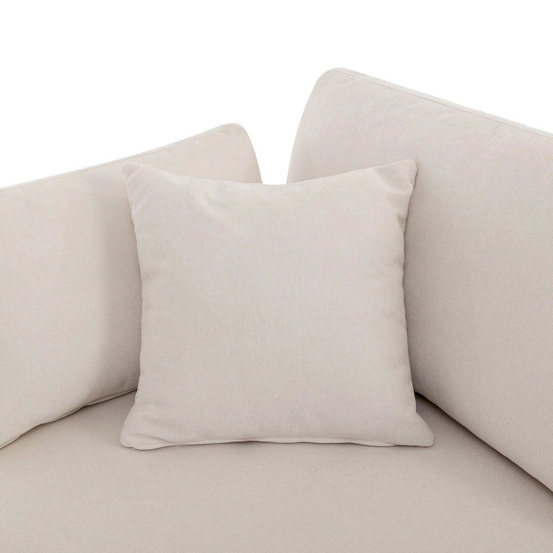 Canapé d'angle en U 6 places avec poufs et oreillers amovibles, configuration flexible