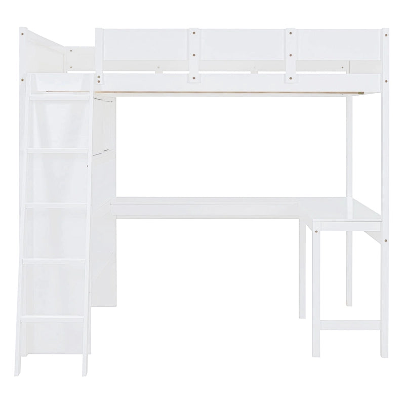 Lit mezzanine enfant en bois massif