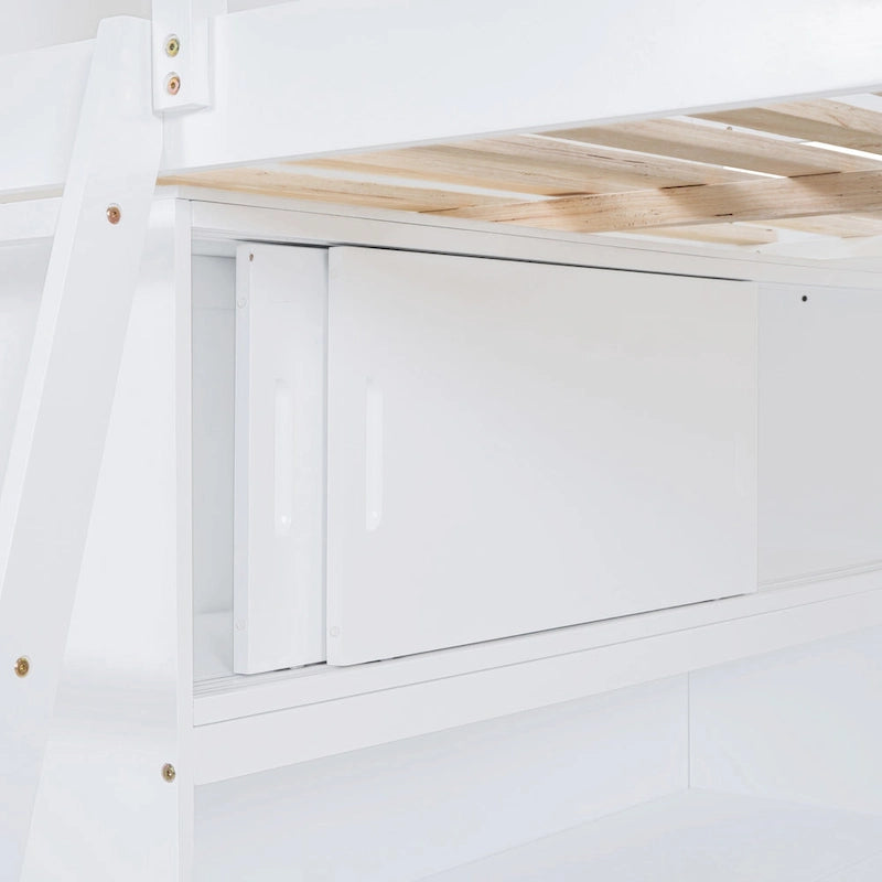 Lit mezzanine enfant en bois massif
