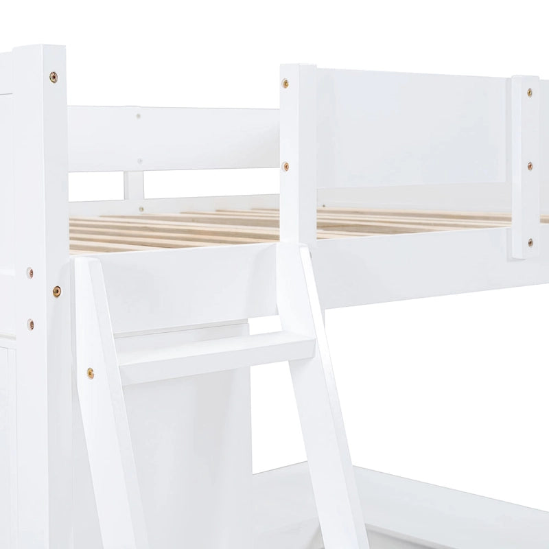 Lit mezzanine enfant en bois massif