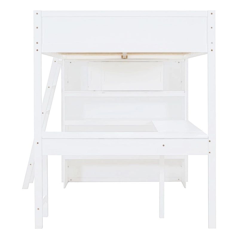 Lit mezzanine enfant en bois massif