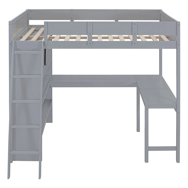 Lit mezzanine enfant en bois massif