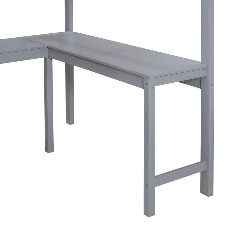 Lit mezzanine enfant en bois massif