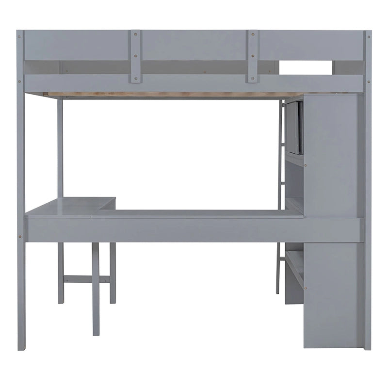 Lit mezzanine enfant en bois massif