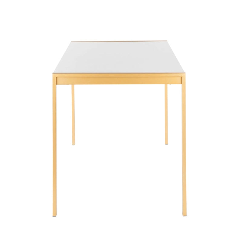 Table à manger moderne de luxe dorée