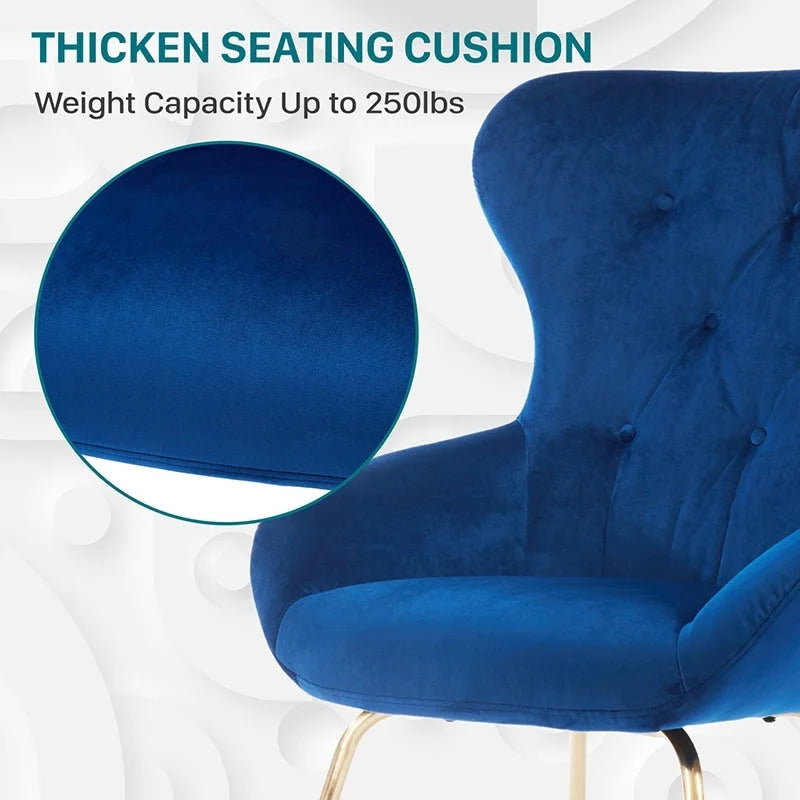 Chaise de bureau en métal bleu de style moderne du milieu du siècle