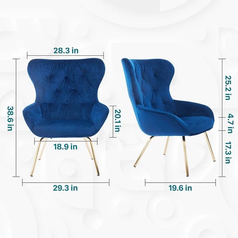 Chaise de bureau en métal bleu de style moderne du milieu du siècle
