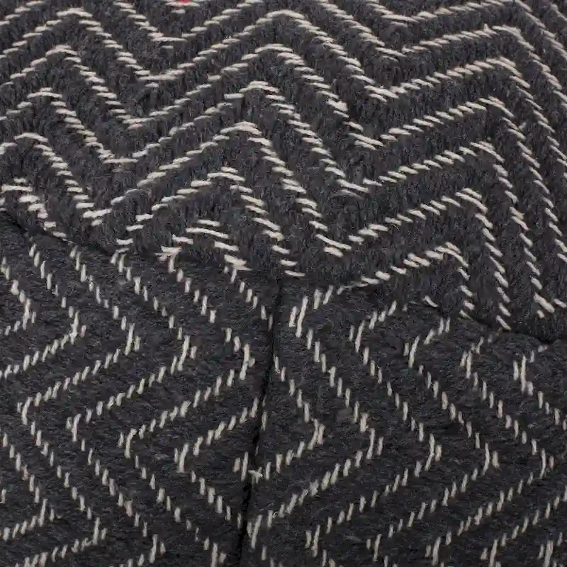 Pouf cylindrique en tissu de style bohème