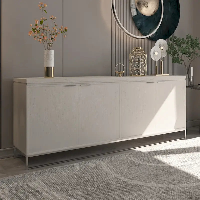 Meuble décoratif en bois à quatre portes