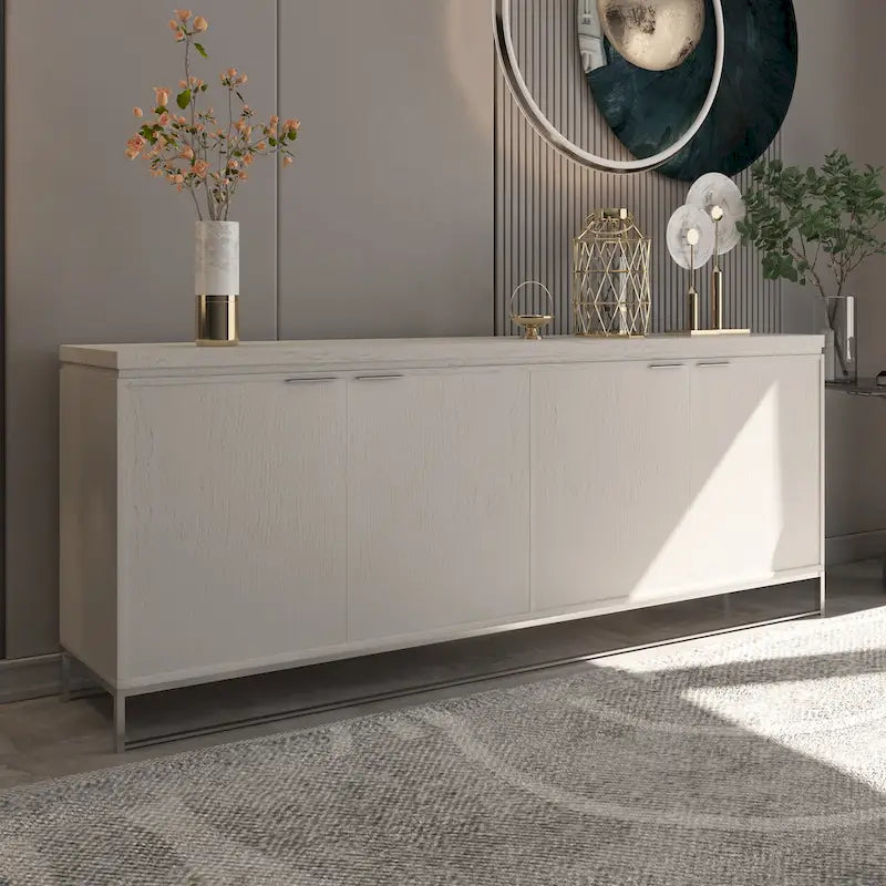 Meuble décoratif en bois à quatre portes