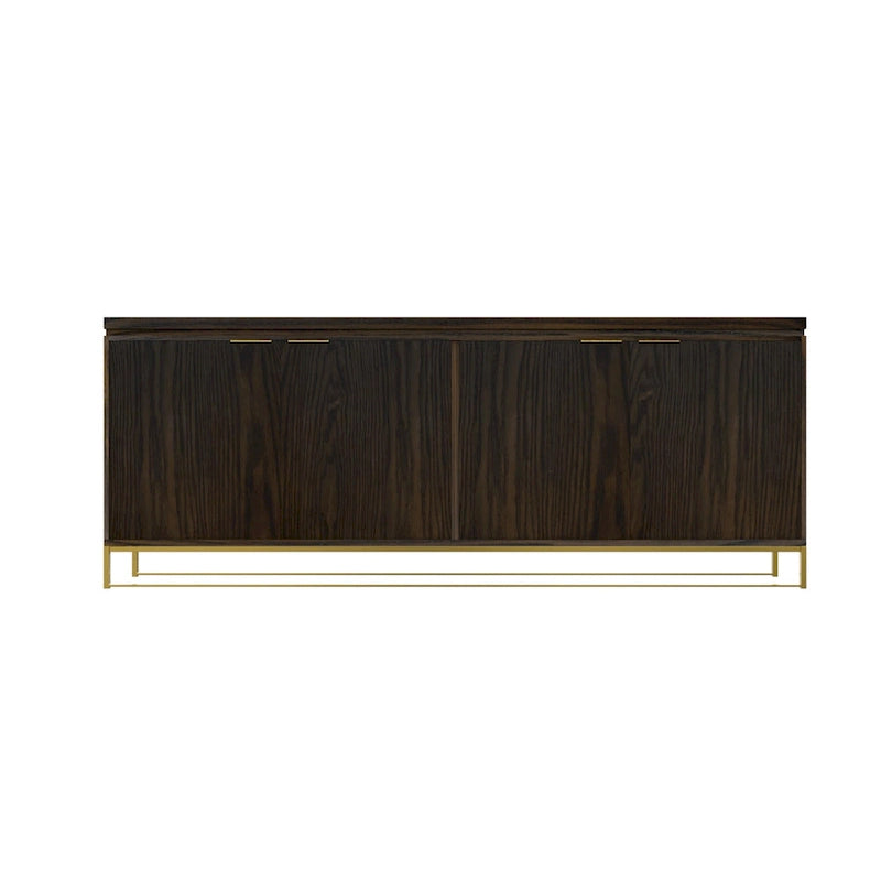Meuble décoratif en bois à quatre portes