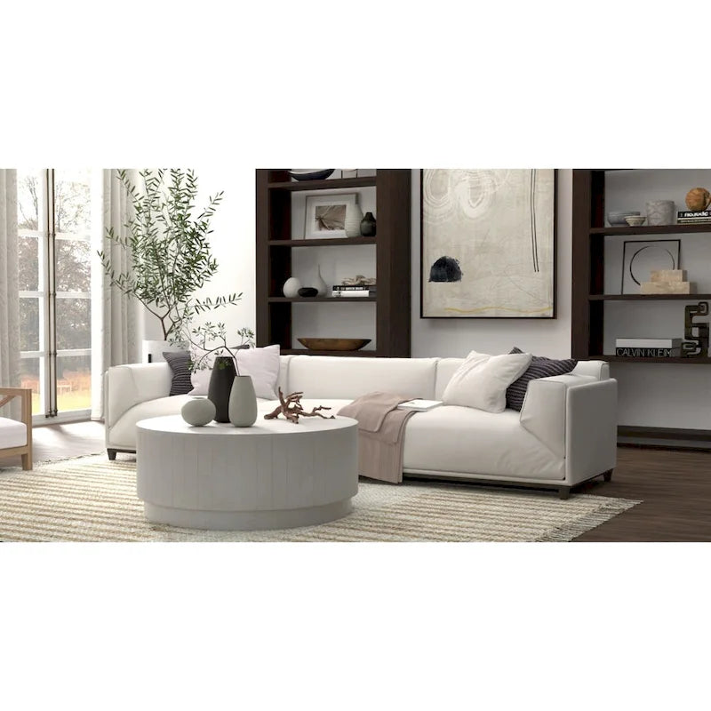 Table basse ronde Elm