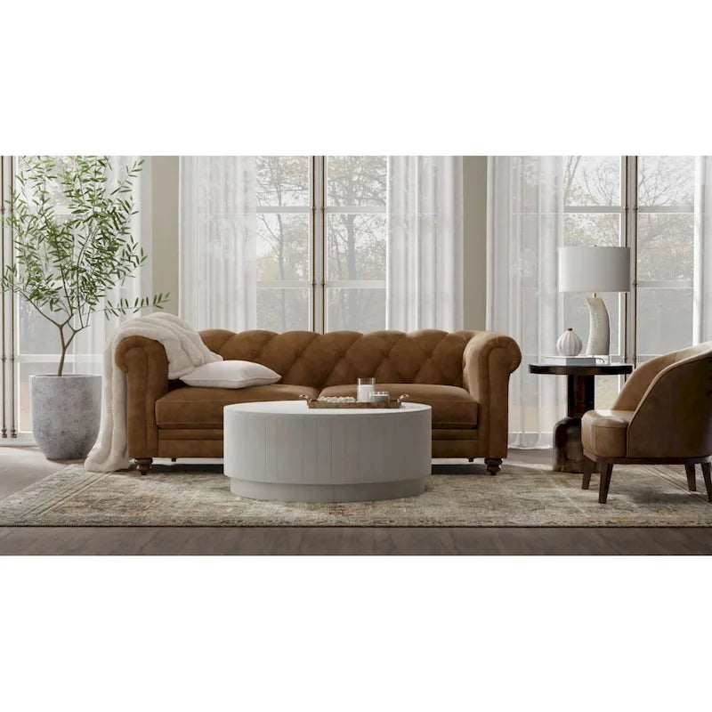 Table basse ronde Elm