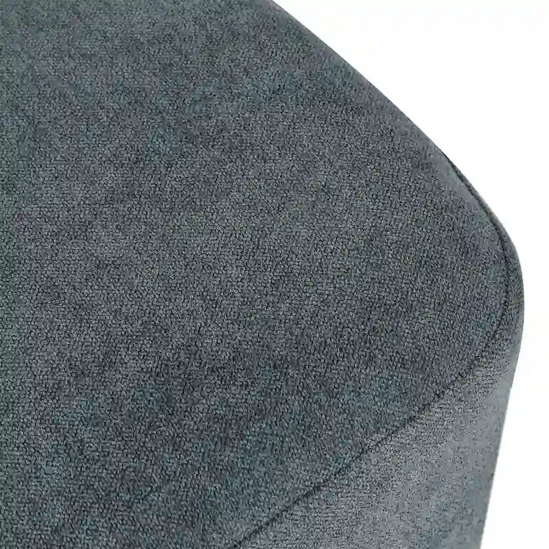 Pouf carré en tissu – Repose-pieds patchwork bicolore