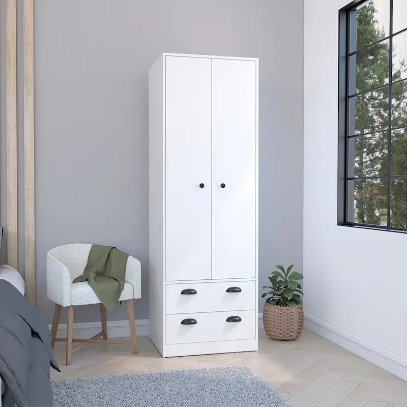 Armoire penderie double battant à la française