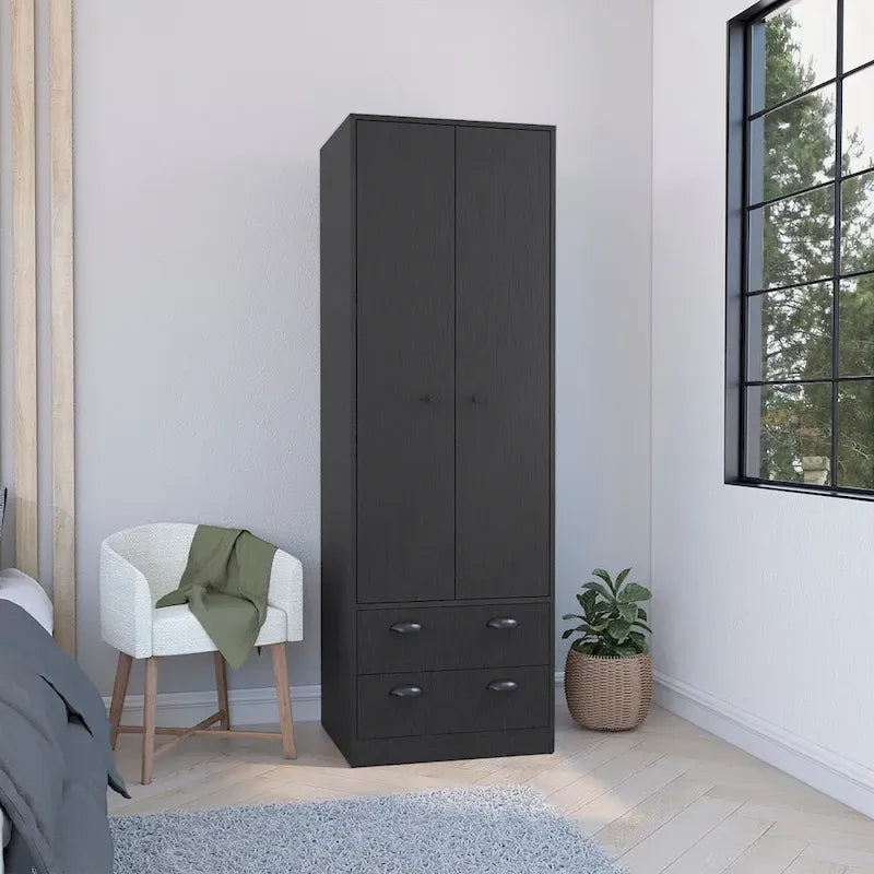 Armoire penderie double battant à la française