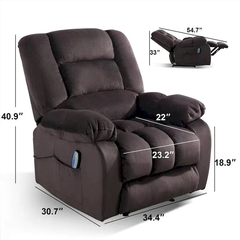 Fauteuil inclinable massant
