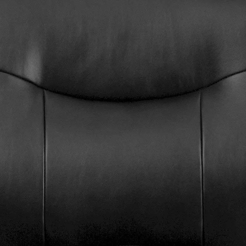 Chaise de réception de direction en cuir souple avec base luge, pour personnes de grande taille et fortes corpulences