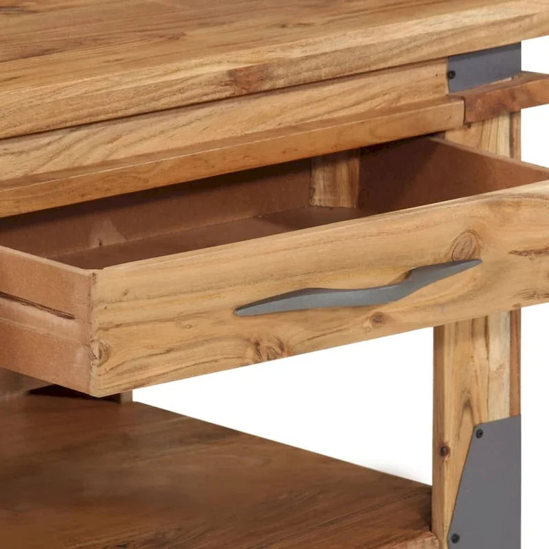 Table basse en bois d'acacia massif