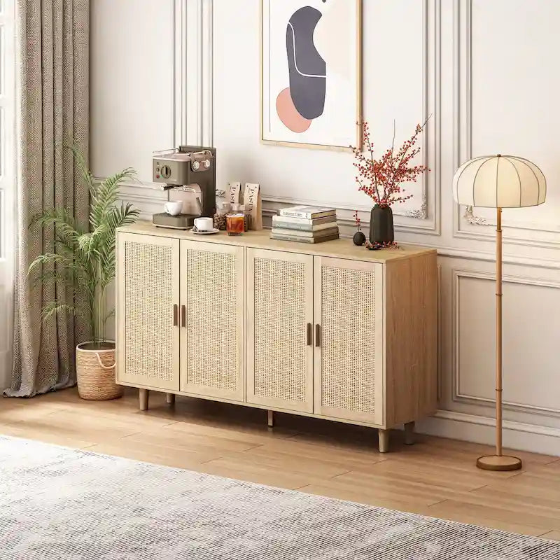 Buffet moderne avec rangement et porte