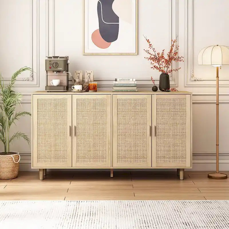 Buffet moderne avec rangement et porte