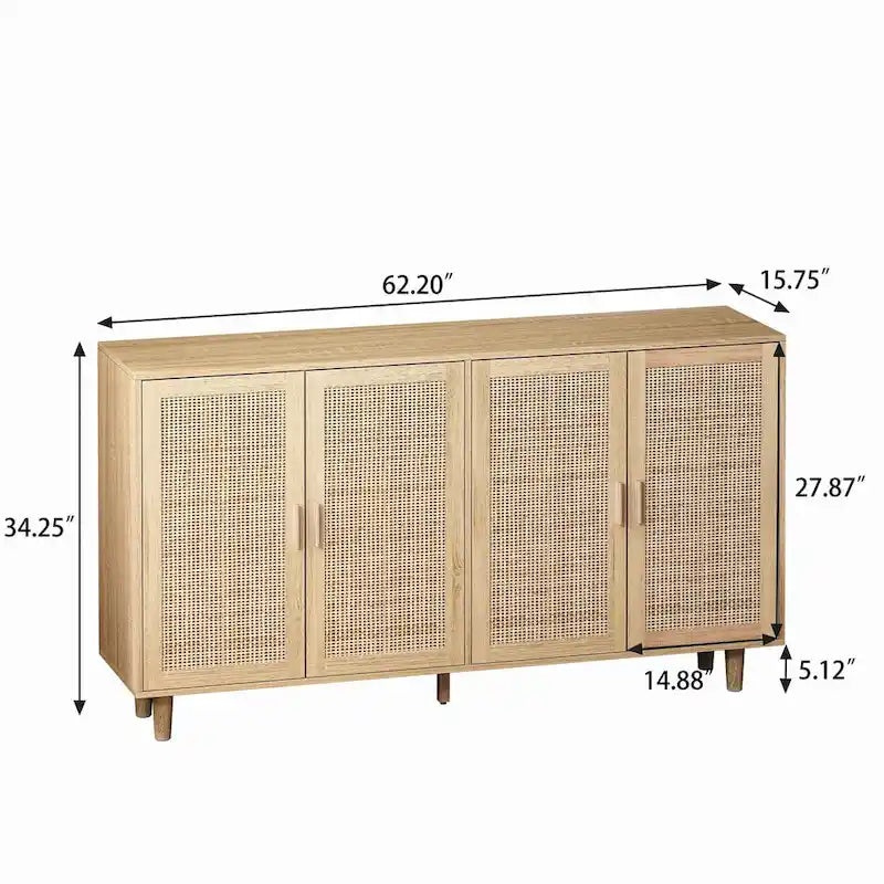 Buffet moderne avec rangement et porte