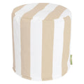 Pouf rayé intérieur/extérieur
