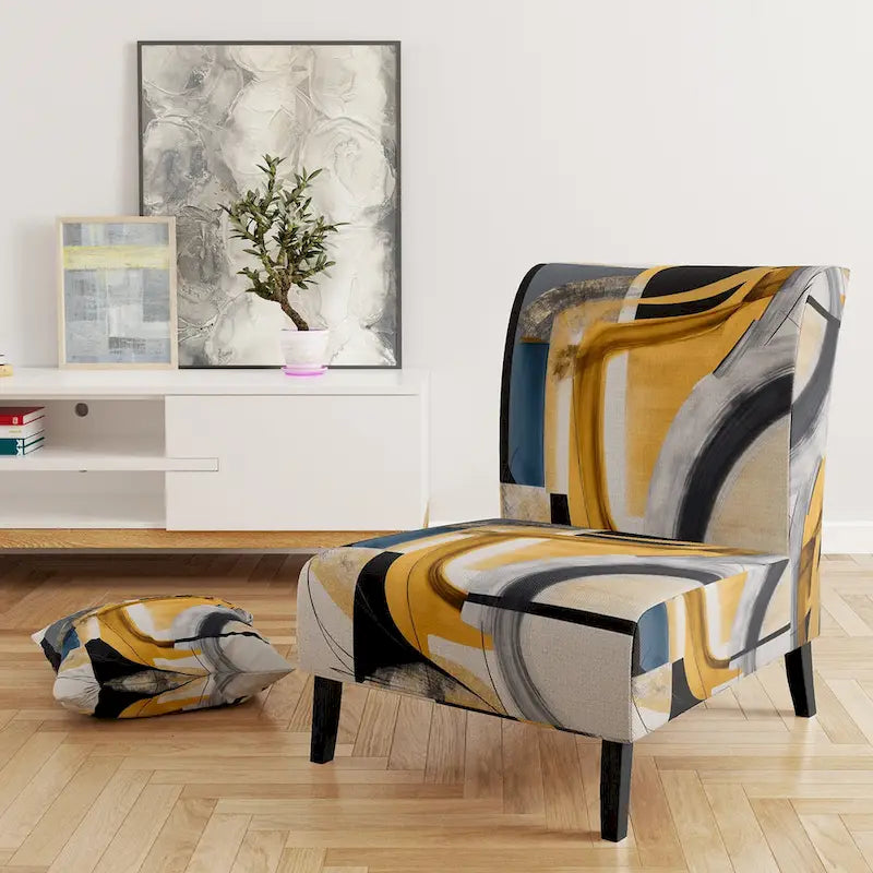 Fauteuil d'appoint rembourré moderne et contemporain et Fauteuil moderne et contemporain