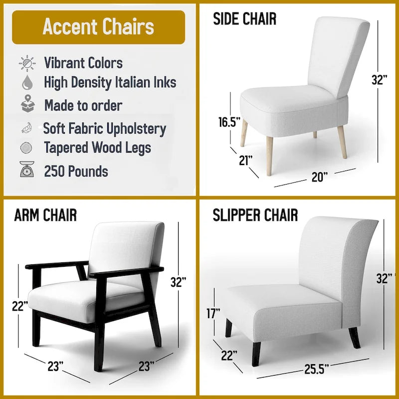 Fauteuil d'appoint rembourré moderne et contemporain et Fauteuil moderne et contemporain
