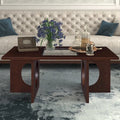 Table basse rectangulaire en bois de style moderne