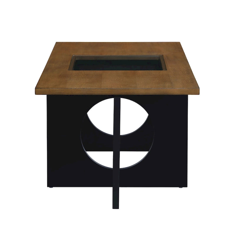 Table basse rectangulaire en bois de style moderne