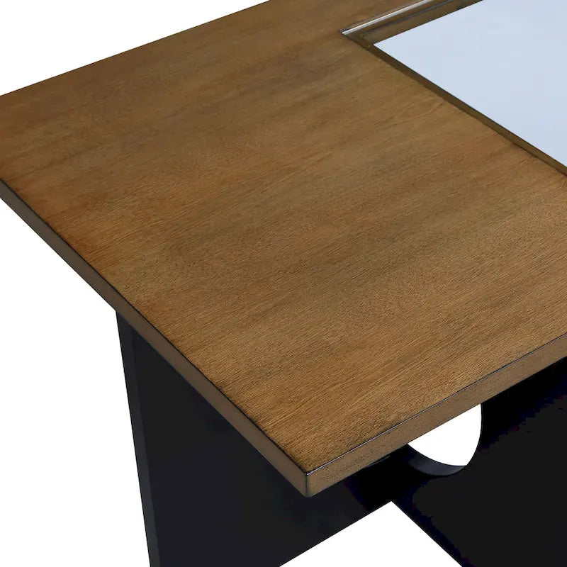 Table basse rectangulaire en bois de style moderne