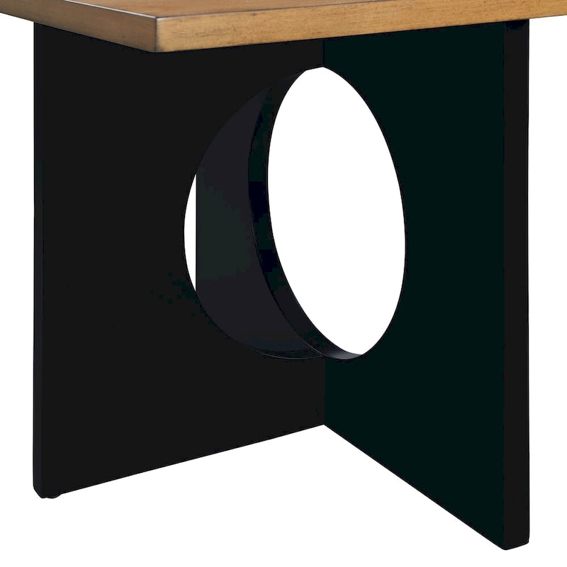 Table basse rectangulaire en bois de style moderne