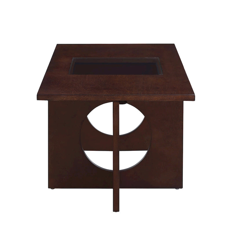 Table basse rectangulaire en bois de style moderne