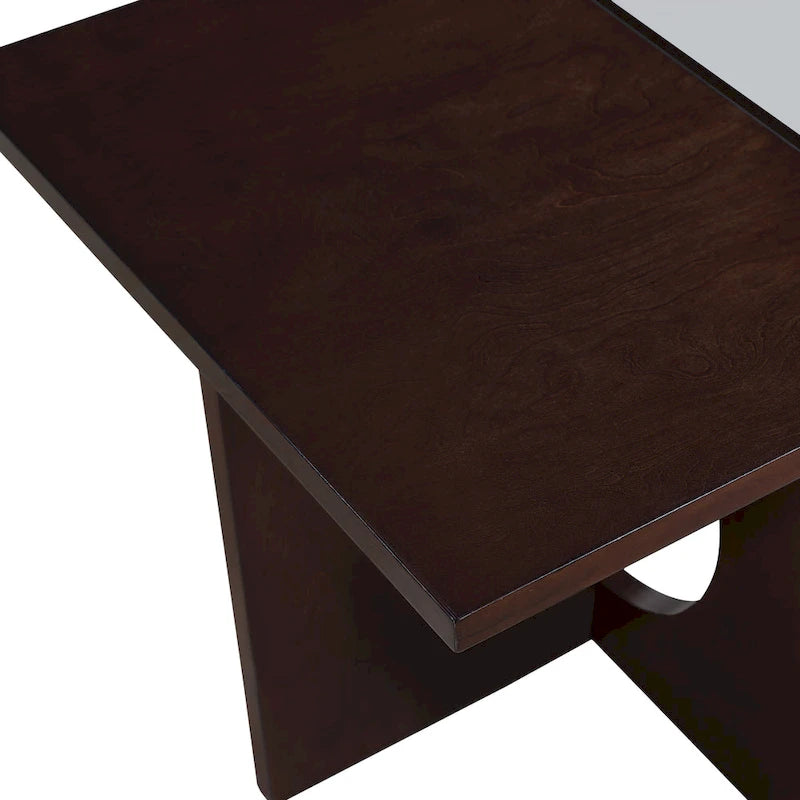 Table basse rectangulaire en bois de style moderne